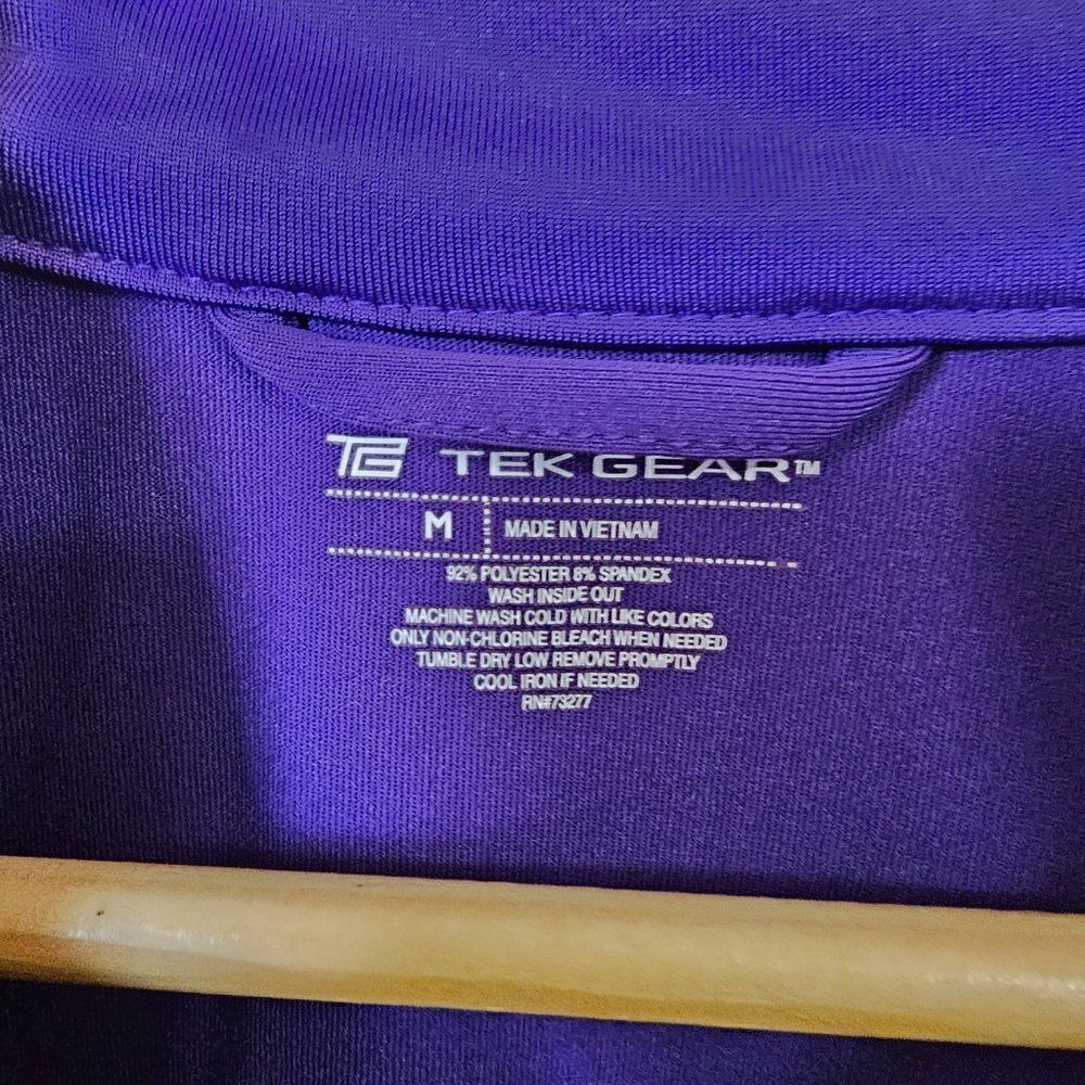 EUC TEK GEAR BLUE MOCK NECK ZIP UP WITH POCKETS ACTIVEWEAR SIZE M - Picture 13 of 13